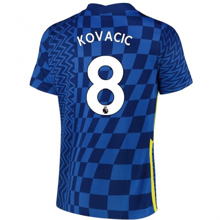 Niño Fútbol Camiseta Mateo Kovacic #8 Azul Oscuro 1ª Equipación 2021/22 Camisa Chile