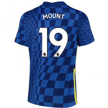 Niño Fútbol Camiseta Mason Mount #19 Azul Oscuro 1ª Equipación 2021/22 Camisa Chile