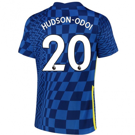 Niño Fútbol Camiseta Callum Hudson-Odoi #20 Azul Oscuro 1ª Equipación 2021/22 Camisa Chile