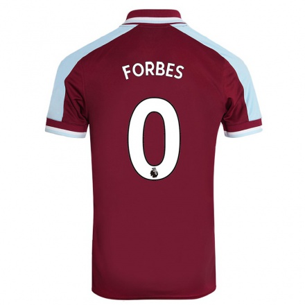 Niño Fútbol Camiseta Michael Forbes #0 Granate 1ª Equipación 2021/22 Camisa Chile