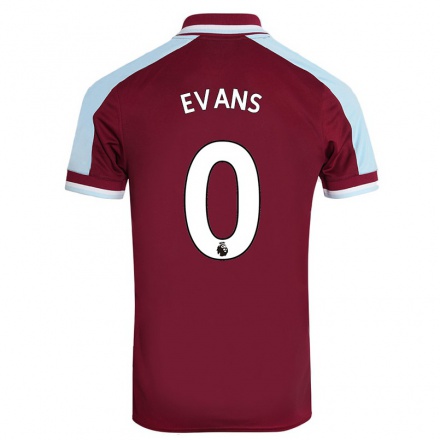 Niño Fútbol Camiseta Isaac Evans #0 Granate 1ª Equipación 2021/22 Camisa Chile