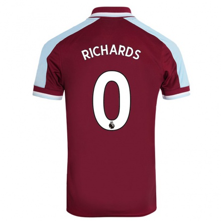 Niño Fútbol Camiseta Carlos Richards #0 Granate 1ª Equipación 2021/22 Camisa Chile