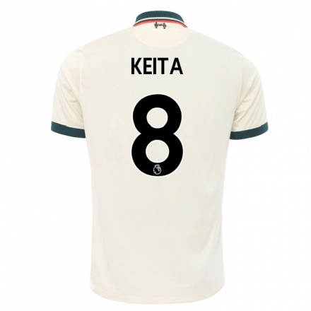 Niño Fútbol Camiseta Naby Keita #8 Beige 2ª Equipación 2021/22 Camisa Chile