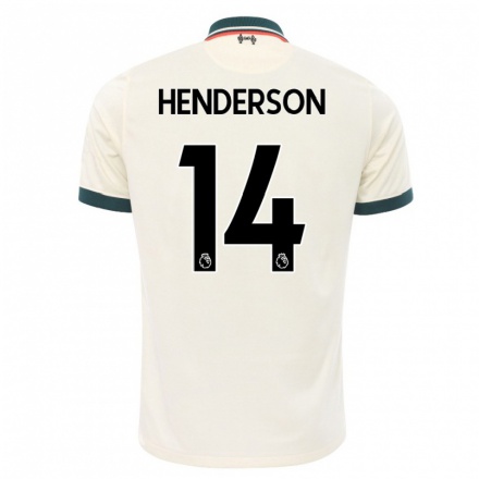Niño Fútbol Camiseta Henderson #14 Beige 2ª Equipación 2021/22 Camisa Chile