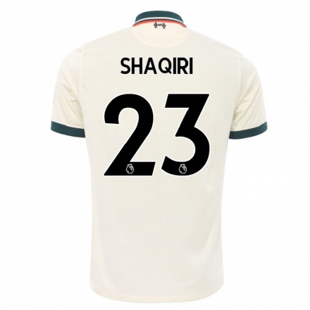 Niño Fútbol Camiseta Xherdan Shaqiri #23 Beige 2ª Equipación 2021/22 Camisa Chile