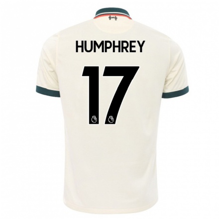 Niño Fútbol Camiseta Carla Humphrey #17 Beige 2ª Equipación 2021/22 Camisa Chile