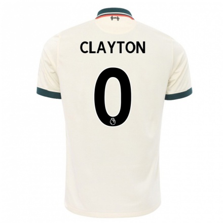 Niño Fútbol Camiseta Tom Clayton #0 Beige 2ª Equipación 2021/22 Camisa Chile