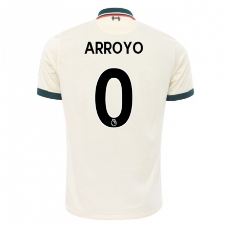 Niño Fútbol Camiseta Anderson Arroyo #0 Beige 2ª Equipación 2021/22 Camisa Chile