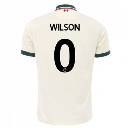 Niño Fútbol Camiseta Sean Wilson #0 Beige 2ª Equipación 2021/22 Camisa Chile