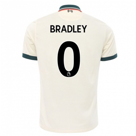 Niño Fútbol Camiseta Conor Bradley #0 Beige 2ª Equipación 2021/22 Camisa Chile