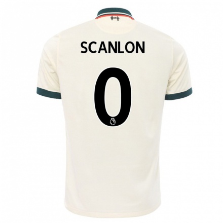 Niño Fútbol Camiseta Callum Scanlon #0 Beige 2ª Equipación 2021/22 Camisa Chile