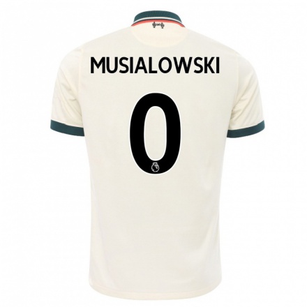 Niño Fútbol Camiseta Mateusz Musialowski #0 Beige 2ª Equipación 2021/22 Camisa Chile
