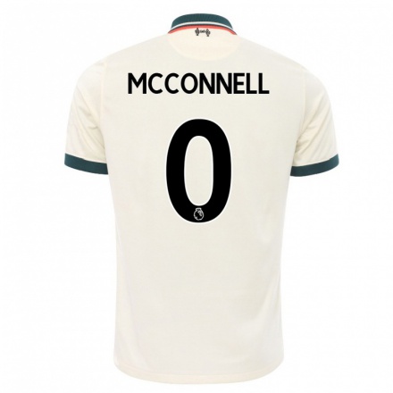 Niño Fútbol Camiseta James McConnell #0 Beige 2ª Equipación 2021/22 Camisa Chile