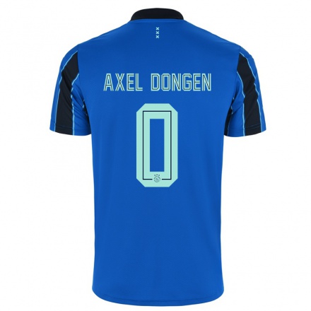 Niño Fútbol Camiseta Amourricho van Axel Dongen #0 Azul Negro 2ª Equipación 2021/22 Camisa Chile