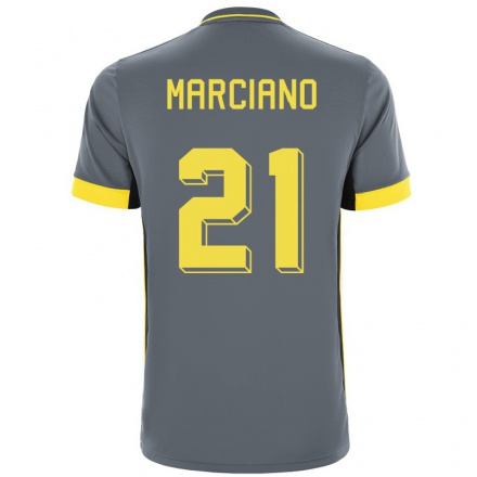 Niño Fútbol Camiseta Ofir Marciano #21 Gris Negro 2ª Equipación 2021/22 Camisa Chile