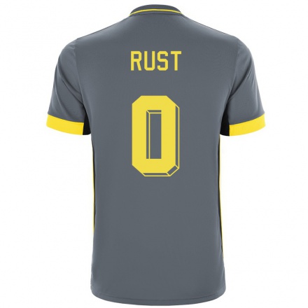 Niño Fútbol Camiseta Fabiano Rust #0 Gris Negro 2ª Equipación 2021/22 Camisa Chile