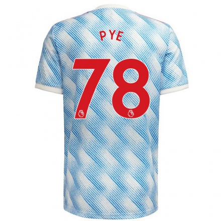 Niño Fútbol Camiseta Logan Pye #78 Azul Blanco 2ª Equipación 2021/22 Camisa Chile