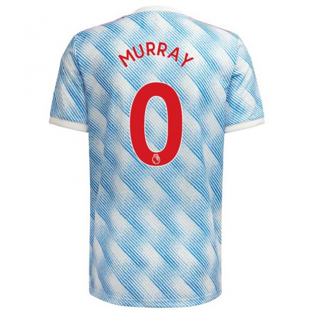 Niño Fútbol Camiseta Sam Murray #0 Azul Blanco 2ª Equipación 2021/22 Camisa Chile