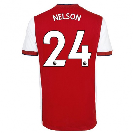 Niño Fútbol Camiseta Reiss Nelson #24 Amarillo 2ª Equipación 2021/22 Camisa Chile