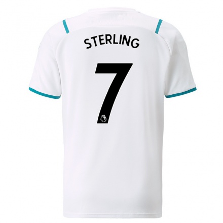Niño Fútbol Camiseta Raheem Sterling #7 Blanco 2ª Equipación 2021/22 Camisa Chile