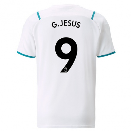 Niño Fútbol Camiseta Gabriel Jesus #9 Blanco 2ª Equipación 2021/22 Camisa Chile