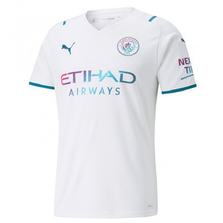 Niño Fútbol Camiseta Riyad Mahrez #26 Blanco 2ª Equipación 2021/22 Camisa Chile