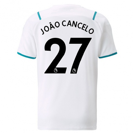 Niño Fútbol Camiseta Joao Cancelo #27 Blanco 2ª Equipación 2021/22 Camisa Chile