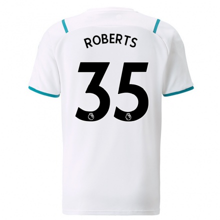 Niño Fútbol Camiseta Patrick Roberts #35 Blanco 2ª Equipación 2021/22 Camisa Chile