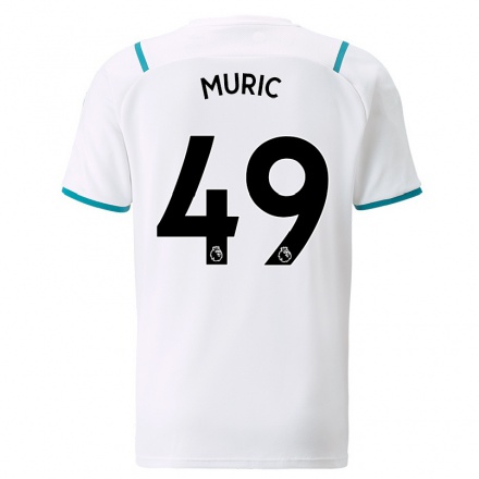 Niño Fútbol Camiseta Arijanet Muric #49 Blanco 2ª Equipación 2021/22 Camisa Chile