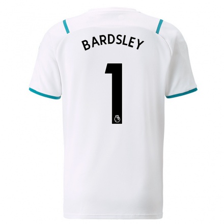 Niño Fútbol Camiseta Karen Bardsley #1 Blanco 2ª Equipación 2021/22 Camisa Chile