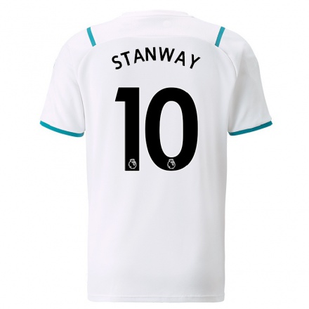 Niño Fútbol Camiseta Georgia Stanway #10 Blanco 2ª Equipación 2021/22 Camisa Chile