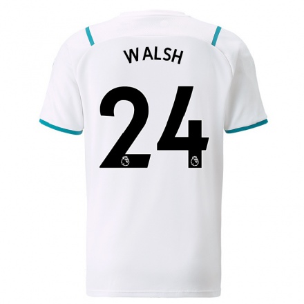 Niño Fútbol Camiseta Keira Walsh #24 Blanco 2ª Equipación 2021/22 Camisa Chile