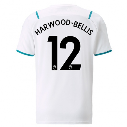 Niño Fútbol Camiseta Taylor Harwood-Bellis #12 Blanco 2ª Equipación 2021/22 Camisa Chile