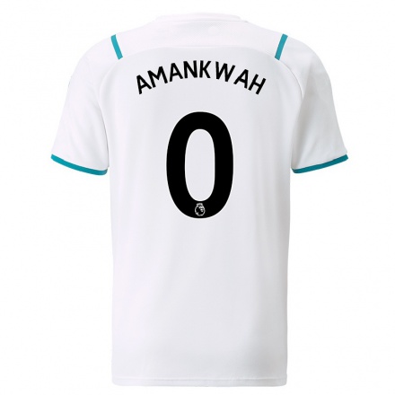 Niño Fútbol Camiseta Yeboah Amankwah #0 Blanco 2ª Equipación 2021/22 Camisa Chile