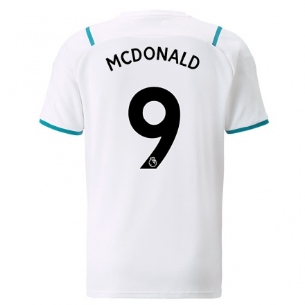 Niño Fútbol Camiseta Rowan McDonald #9 Blanco 2ª Equipación 2021/22 Camisa Chile