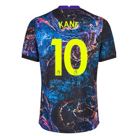 Niño Fútbol Camiseta Harry Kane #10 Multicolor 2ª Equipación 2021/22 Camisa Chile