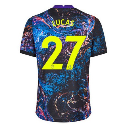 Niño Fútbol Camiseta Lucas Moura #27 Multicolor 2ª Equipación 2021/22 Camisa Chile