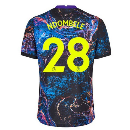 Niño Fútbol Camiseta Tanguy Ndombele #28 Multicolor 2ª Equipación 2021/22 Camisa Chile