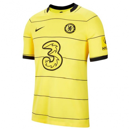 Niño Fútbol Camiseta Lewis Baker #0 Amarillo 2ª Equipación 2021/22 Camisa Chile