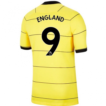 Niño Fútbol Camiseta Bethany England #9 Amarillo 2ª Equipación 2021/22 Camisa Chile