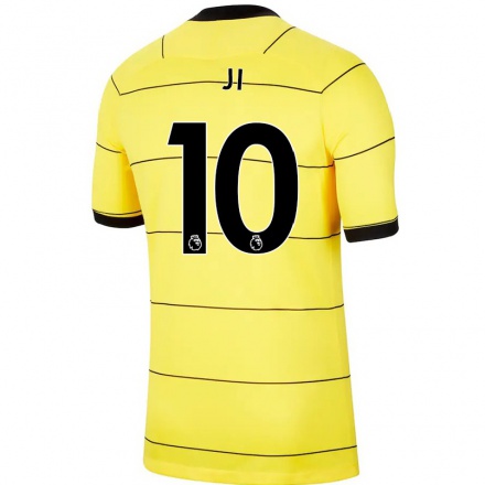 Niño Fútbol Camiseta Ji So-Yun #10 Amarillo 2ª Equipación 2021/22 Camisa Chile