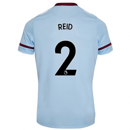 Niño Fútbol Camiseta Winston Reid #2 Cielo Azul 2ª Equipación 2021/22 Camisa Chile