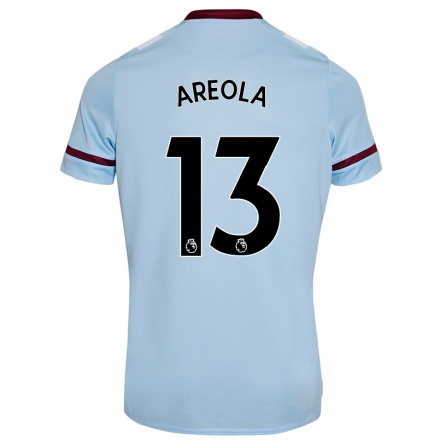 Niño Fútbol Camiseta Alphonse Areola #13 Cielo Azul 2ª Equipación 2021/22 Camisa Chile