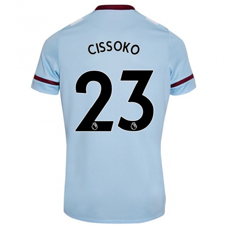 Niño Fútbol Camiseta Hawa Cissoko #23 Cielo Azul 2ª Equipación 2021/22 Camisa Chile