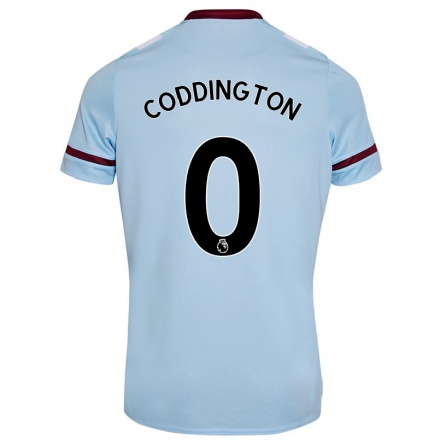 Niño Fútbol Camiseta Remy Coddington #0 Cielo Azul 2ª Equipación 2021/22 Camisa Chile