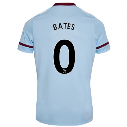 Niño Fútbol Camiseta Billy Bates #0 Cielo Azul 2ª Equipación 2021/22 Camisa Chile