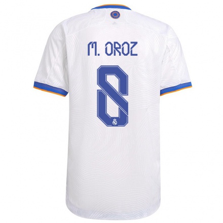 Niño Fútbol Camiseta Maite Oroz #8 Blanco 1ª Equipación 2021/22 Camisa Chile