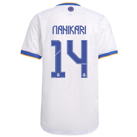 Niño Fútbol Camiseta Nahikari Garcia #14 Blanco 1ª Equipación 2021/22 Camisa Chile