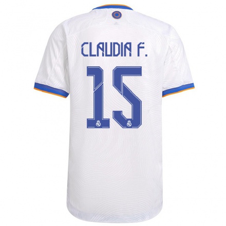 Niño Fútbol Camiseta Claudia Florentino #15 Blanco 1ª Equipación 2021/22 Camisa Chile