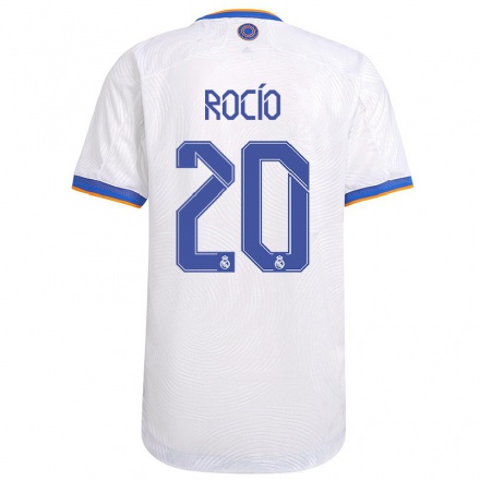 Niño Fútbol Camiseta Rocio Galvez #20 Blanco 1ª Equipación 2021/22 Camisa Chile